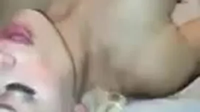 Sexy blonde tries MFM for the first time